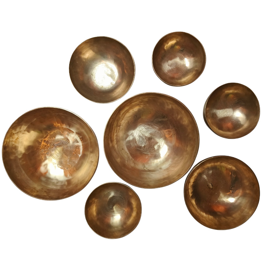 Kangskål Chakra Set