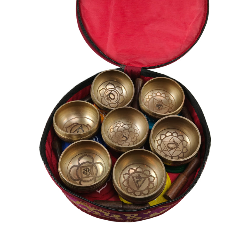 Klangskålar Chakra Set Små